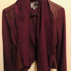 Suede leather jacket